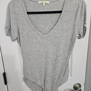 Gray Soft Short Sleeve Bodysuit